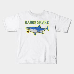 Daddy shark funny Father's Day shirt Kids T-Shirt